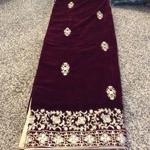 Heavy embroided velvet shawls